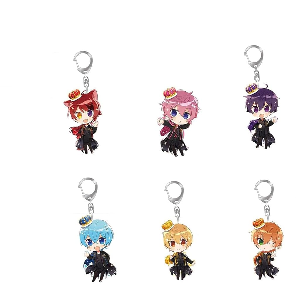 Amazon.co.jp: キーホルダー6点セット【非公式】キーチェーン